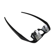 Metolius Upshot front view showing high-upward lens and clearer tracking