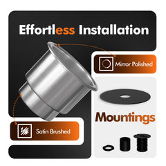 METRAXION mounted on a boat console securing a travel mug to prevent spills on rough water