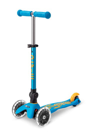 Micro front view showing scooter design and portability benefit