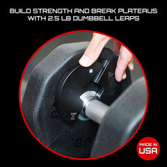 MICRO GAINZ close-up of plate edge showing slim profile and secure fit benefit