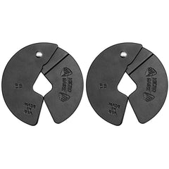 MICRO GAINZ front view of two 1LB plates showing compact design and easy storage benefit