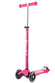 Micro Kickboard Maxi front profile showing stable three-wheel design and confidence