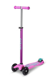 Micro Kickboard Maxi front profile showing stable three-wheel design and clear steering benefits