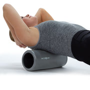MICRODRY front view of roller showing firm surface and compact size for effective massage