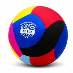 MIP front view showing soft padded exterior and quiet-play benefit