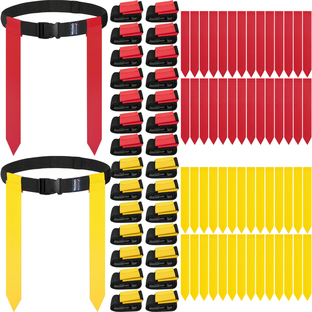 MIUONO front view of full 28-player belt set showing team colors and count benefit