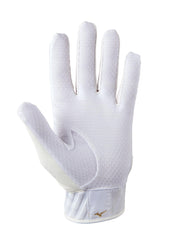 Mizuno MVP nonslip palm closeup displaying grip texture for secure swings