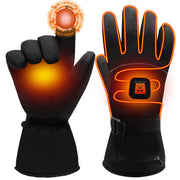MMlove front view of heated gloves showing fit and cuff warmth benefits