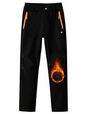 MoFiz front view black pants showing weatherproof design and protective benefit