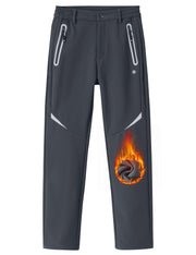 MoFiz front view dark gray pants showing fit and weatherproof look