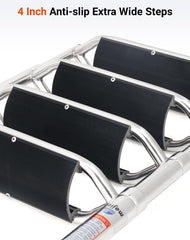 Mojiate dual handrails detail providing secure handholds while boarding