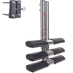 Mojiate front view installed ladder showing secure boarding assistance