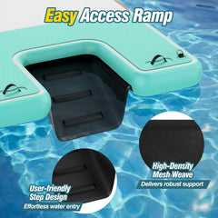 MoKo detailed shot of integrated water ramp and handles for safe reboarding