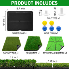 MONOJOY dual turf close-up showing short and long turf for realistic practice