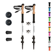 Montem front view of poles showing compact packability and durable design