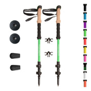 Montem front view pair of poles showing compact, travel ready support