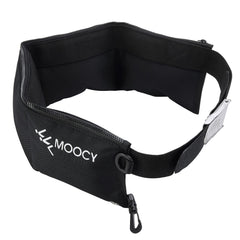 MOOCY weight belt front view showing pockets and secure fit benefit