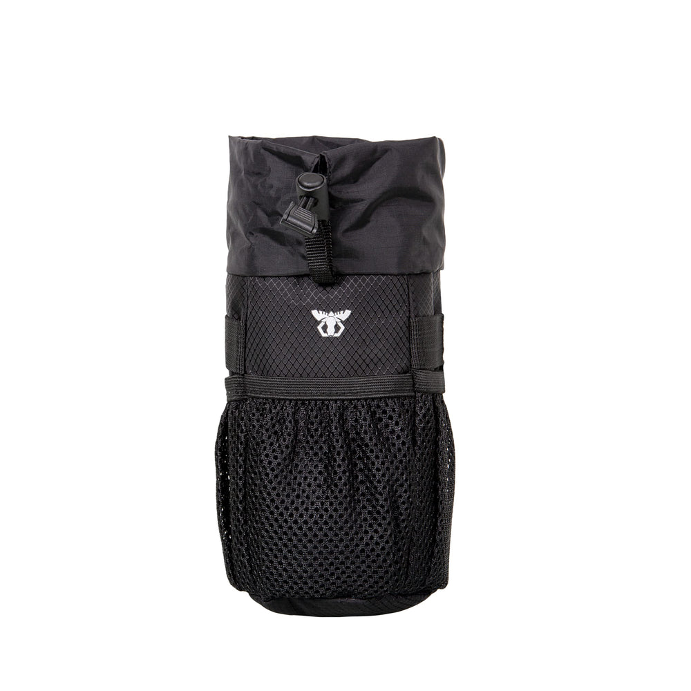 Moosetreks stem bag front view showing compact storage and quick access