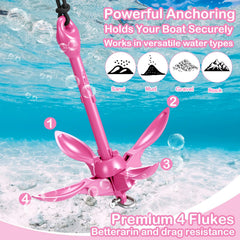 MorningRo coiled 40 ft rope with buoy showing visibility and extended reach benefit