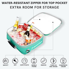 MORXPLOR cooler side profile showing compact dimensions and capacity