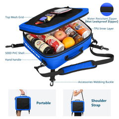 MORXPLOR cooler attached to paddleboard demonstrating secure on-board storage