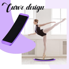 Motionchic boards in use under a ballet slipper showing improved turning practice