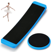 Motionchic front view of both blue turning boards showing dual-shape benefit