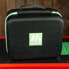 mountainFLOW waxer in use on ski base, demonstrating easy on-the-go waxing and less mess