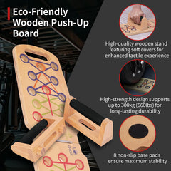 Mousterian detailed color-coded guide highlighting targeted muscle placement benefit