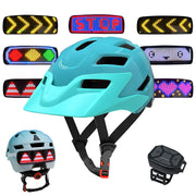 MOYACA front view blue helmet showing safety shell and visor benefit visibility