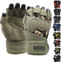 MRX BOXING & FITNESS front view of gloves showing compact profile and protection