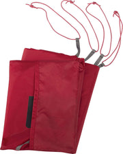 MSR footprint front flat lay showing full red coverage and durable protection
