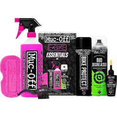 Muc-Off kit front packaging showing complete eBike maintenance set and easy storage