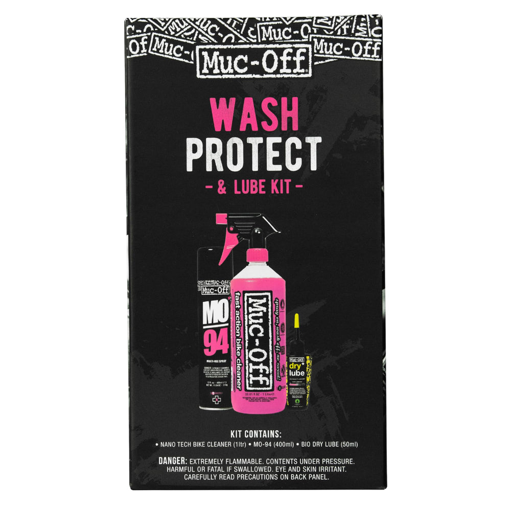 Muc-Off kit front packaging showing all included products and clear kit overview