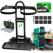 MUMPPRCE front-mounted rack on cart showing space-saving benefit