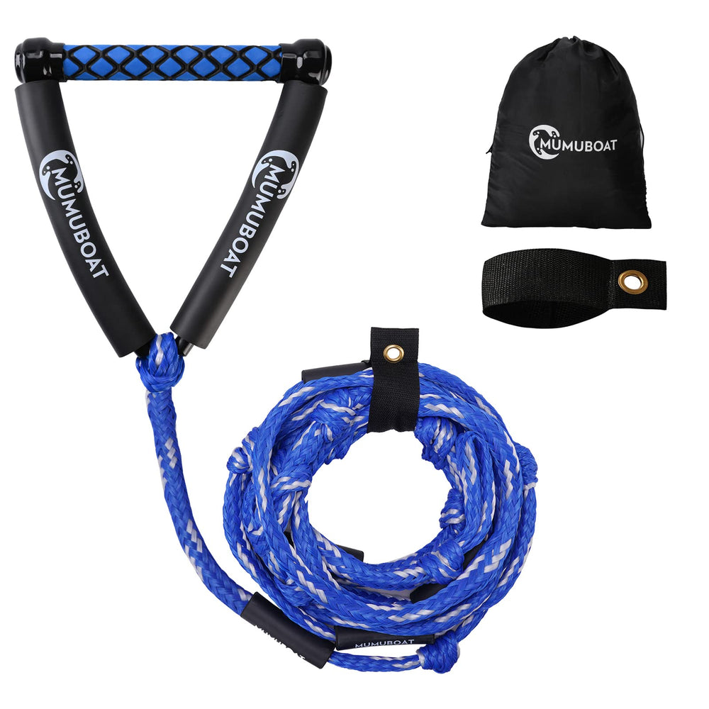 MUMUBOAT front view of wakesurf rope showing full length and color for easy selection