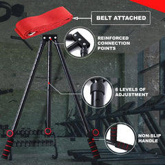 MuscleForge side profile with expanded arm demonstrating adjustable range