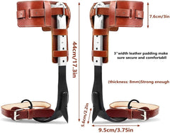 MYCGJH assembled spikes on leg side view showing fit and stability benefit