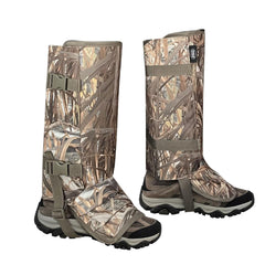 MYDAYS OUTDOOR front view gaiters showing camo protection and coverage