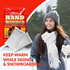 Mystical Fire warmers tucked inside glove for comfortable hand warmth