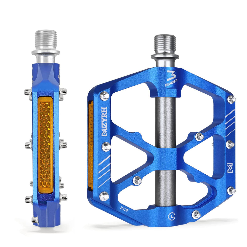 MZYRH pedal front angle showing platform and durable construction benefit