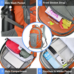 N NEVO RHINO open main compartment demonstrating organized storage benefit