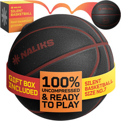 NALIKS front packaging showing ready-to-play foam basketball and gift box benefit