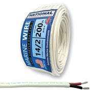NATIONAL Wire&Cable 14/2 200ft spool showing product and labeling, reliable supply