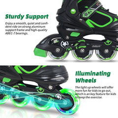 Nattork glowing wheel in motion demonstrating visibility and fun benefit