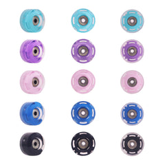 Nattork teal wheels illuminated during night ride improving visibility and fun