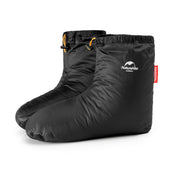 Naturehike down booties front view showing shape and insulation comfort