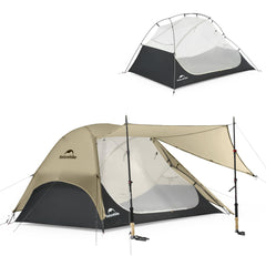 Naturehike front packaged tent showing packed shelter and fast setup benefit
