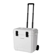 Naturehike front view of wheeled cooler showing durable shell and portability benefit