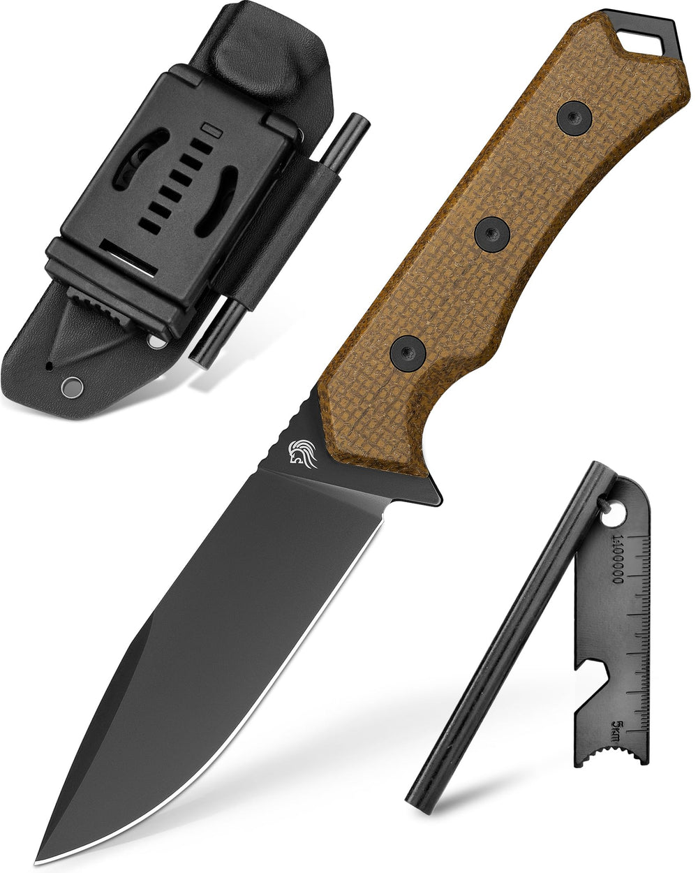 NedFoss BOAR front profile showing blade and sheath, durable outdoor readiness